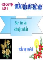 Kể chuyện : Sư tử và chuột nhắt