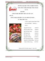 Sản phẩm lên men từ thịt, thủy sản