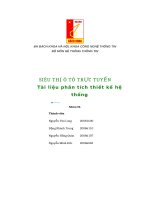 phân tích thiết kế hệ thống siêu thị ô tô trực tuyến