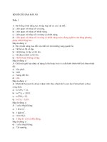 đề thi trắc nghiệm có  đáp án môn kỹ thuật nhiệt