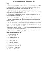 Đề thi giải toán trên mạng vòng 6