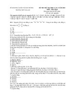 đề thi thử ĐH có đáp án 2011