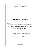 Xử lý và mã hóa bảo mật dữ liệu trên điện toán đám mây