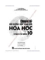CHUYÊN ĐỀ BỒI DƯỠNG HSG HÓA HỌC TỰ LUẬN  TRẮC NGHIỆM 10   CAO THIÊN AN, NGUYỄN KHOA PHƯỢNG