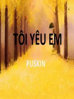 Tôi yêu em - Puskin (ppt 2007)