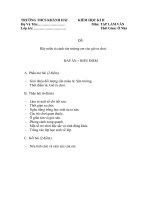 Đề KT 45ph Văn 6 kỳ II