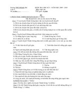 Đề KT 15ph Văn 6 kỳ I