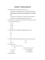 CHƯƠNG 5: HIĐROCACBON NO