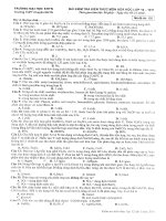 Đề thi thu chuyen KHTN 2010/2011