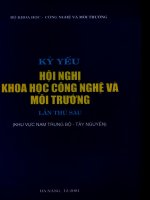 KHOA HỌC CÔNG NGHỆ VÀ MÔI TRƯỜNG