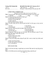 Đề KT 15ph Văn 9 kỳ I