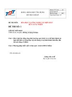 ĐỀ THI và đáp án hóa học các hợp CHẤT hữu cơ   PHẦN II