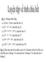 Chuong I-Bai 10-Tinh Chat Chia Het Cua Mot Tong-Luyen Tap.