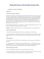 Kỹ năng vẽ biểu đồ, phân tích số liệu