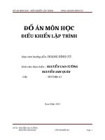 đồ án môn học điều khiển lập trình