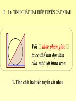 Tính chất của hai tiếp tuyến...