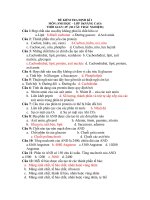 ĐỀ KIỂM TRA ĐỊNH KÌ I