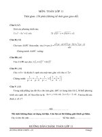 De thi HSG 11 + Dap an