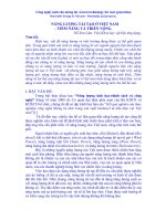 NĂNG LƯỢNG tái tạo ở VIỆT NAM  TIỀM NĂNG và TRIỂN VỌNG phần 2