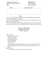 Đề kiểm tra văn 6 tiết 97 chuẩn kiến thức kĩ năng