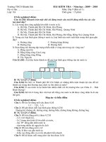 Đề KT 15ph Địa 9 kỳ I