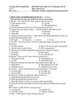 Đề KT văn 8  học kỳ II