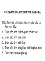 Định hướng chỉ đại về đổi mới kiểm tra