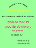 Tran The Do Hoi giang tinh Thai Binh 2008 - 2009