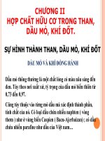 Hóa học và công nghệ các hợp chất hữu cơ thiên nhiên   phần II   hợp chất hữu cơ trong than, dầu mỏ, khí đốt