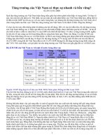 Tăng trưởng của Việt Nam có thực sự nhanh và bền vững