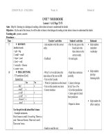 giáo án anh văn 6 mới UNIT 7