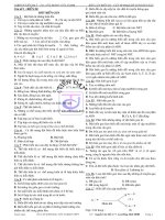 1200 Câu Trắc Nghiệm Sinh Học ôn thi Tốt Nghiệp