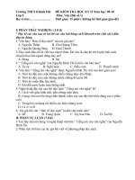 Đề KT 15ph văn 9 kỳ II