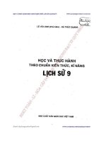 HỌC VÀ THỰC HÀNH THEO CHUẨN KIẾN THỨC, KĨ NĂNG LỊCH SỬ 9   LÊ VĂN ANH (CHỦ BIÊN)