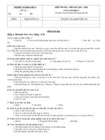 Đề kiểm tra CHKII môn Lịch sử lớp 5