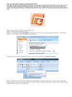 Xem trực tiếp video Youtube trong PowerPoint 2007