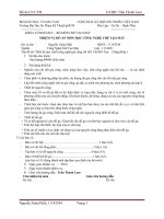 Thiết kế quy trình công nghệ gia công chi tiết cần đỡ trục   ( dạng hộp )