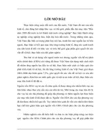 Hiệu quả cho vay lại nguồn vốn hỗ trợ phát triển chính thức(ODA) của Chính phủ cho các địa phương ở Việt Nam