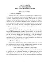 KINH NGHIỆM DẠY CHO HỌC SINH CÁCH GIẢI TOÁN CÓ LỜI VĂN Ở LỚP 5