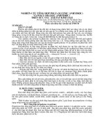 Nghiên cứu tổng hợp poly (sucinic anhydric) và poly (maleic anhydric) trên xúc tác axetat kim loại