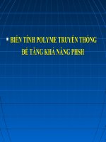 BIẾN TÍNH POLYME TRUYỀN THỐNG để TĂNG KHẢ NĂNG PHSH