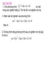 Hệ Thức Viet và ứng dụng