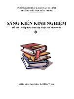 SÁNG KIẾN KINH NGHIỆM Giúp học sinh lớp 5 học tốt môn toán