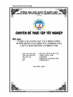 Nâng cao năng lực của nhân viên tuyển dụng tại công ty cổ phần xây lắp và bảo dưỡng cơ điện VNK