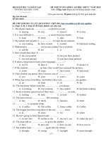 de va dap an Anh Van khong chuyen 2010