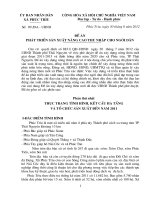 phát triển sản xuất nâng cao thu nhập người dân xã phúc trìu