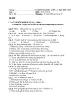 Đề KT học kỳ I  Văn 8