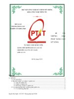 BÁO CÁO NHỮNG GIẢI PHÁP NÂNG CAO KỸ NĂNG TỰ HỌC CHO SINH VIÊN