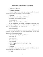 Các chức năng của quản trị