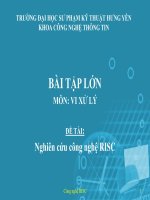 Bài tập lớn ĐỀ TÀI-nghiên cứu công nghệ RISC